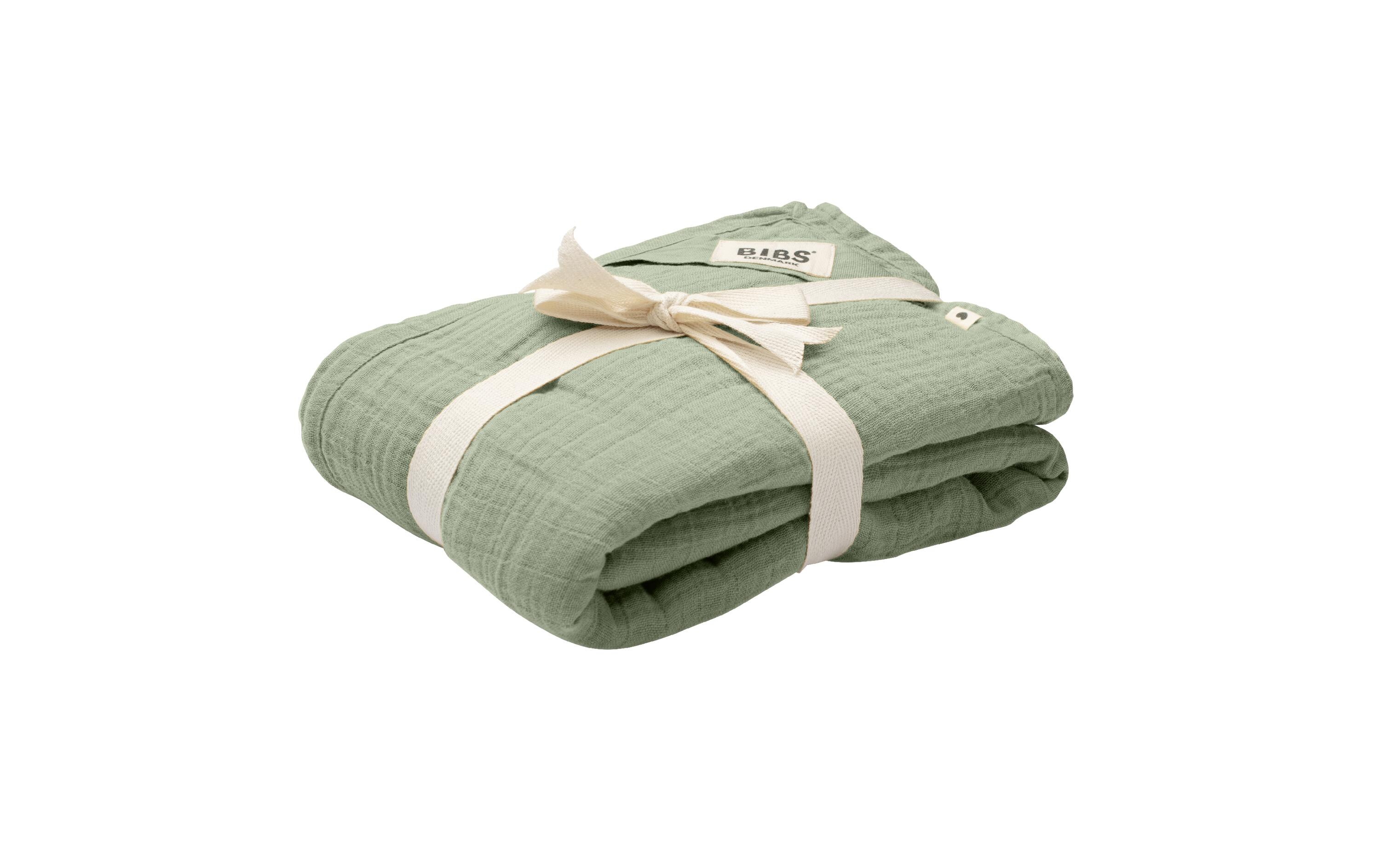 Mulltuch Sage Green 120 x 120 cmVielseitige Musselintücher für den Alltag