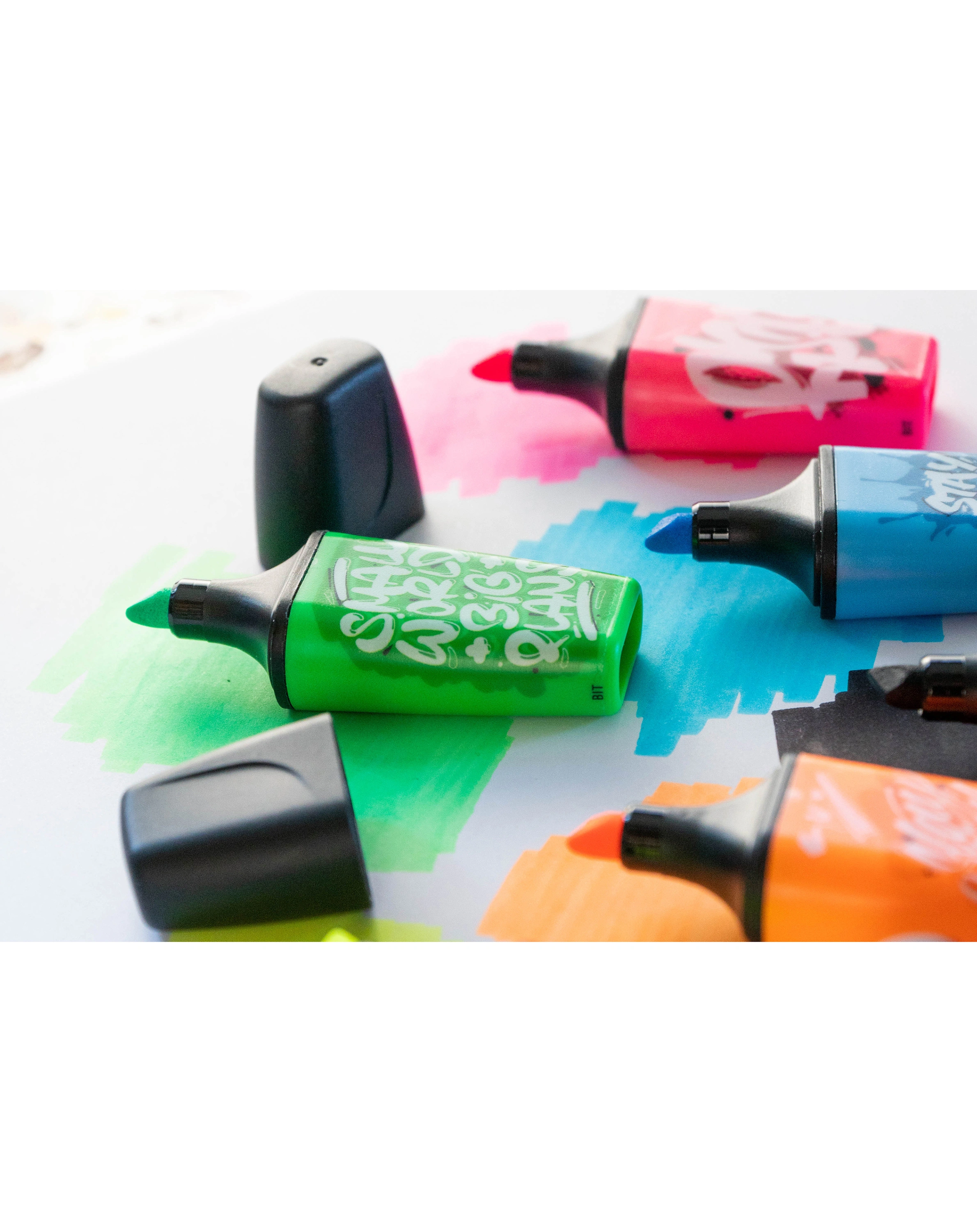 Textmarker STABILO® BOSS MINI by Snooze One 5er-Pack
