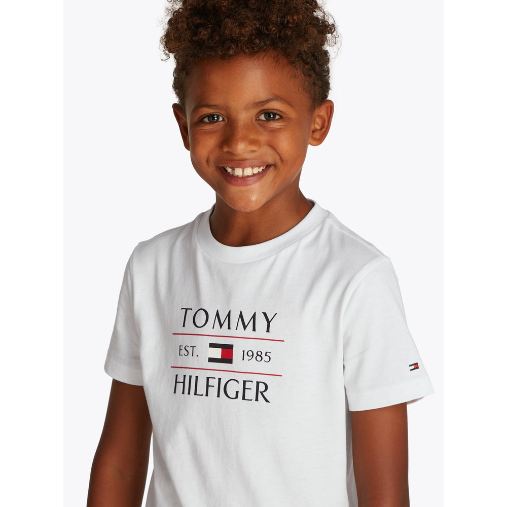 Køb Tommy Hilfiger White Flag Reg T-Shirt