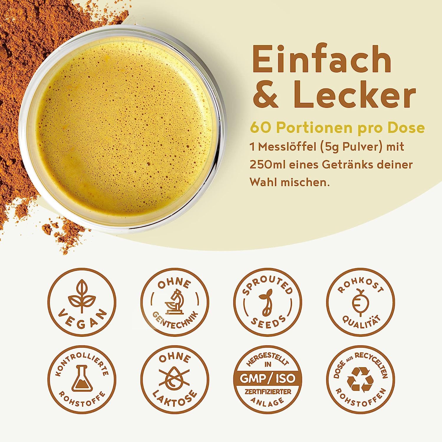 Kurkuma Ritual Latte - Goldene Milch, Golden Milk