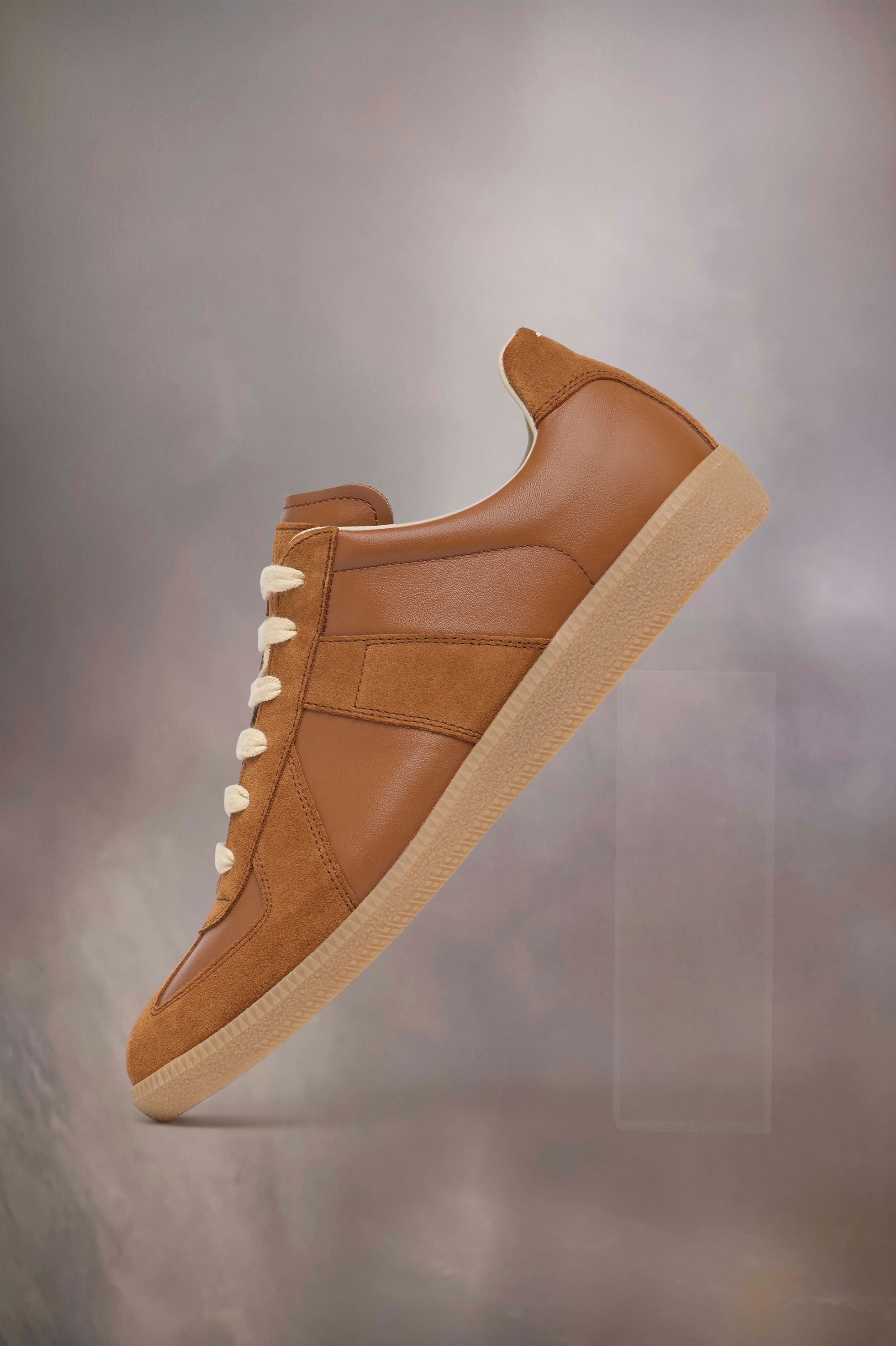 Sneakers Replica en cuir pour femme Brun clair