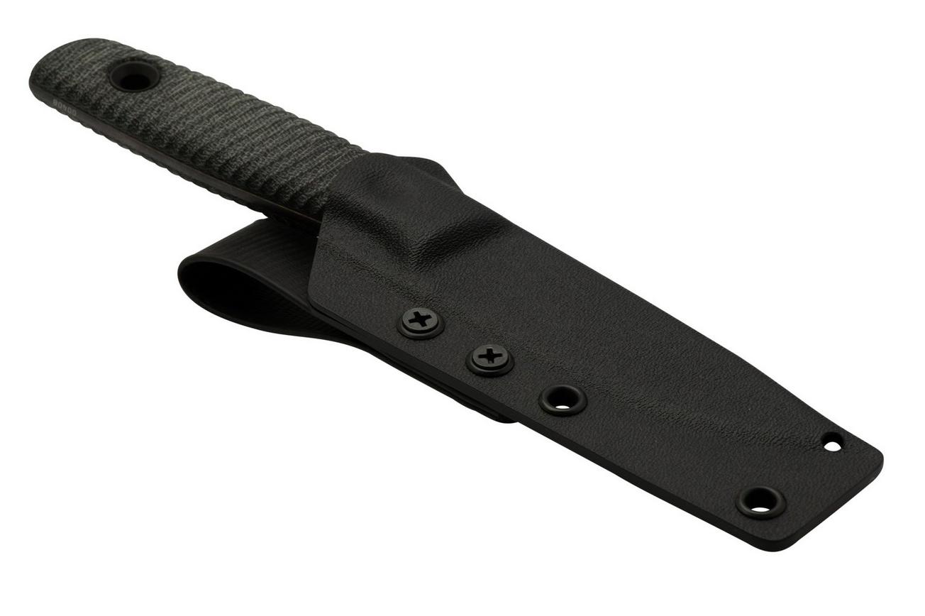 TRC Knives Classic Freedom M390 Apo Finish Black Canvas Micarta, bushcraftmes