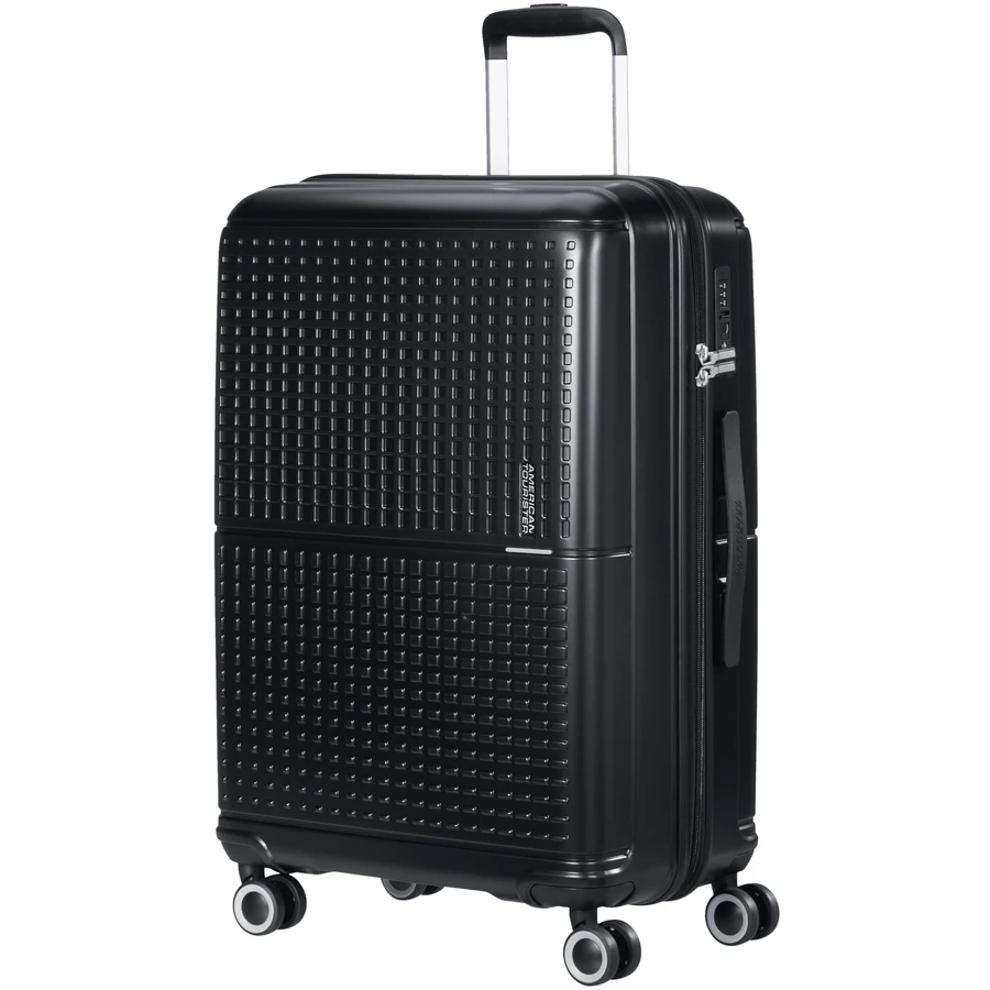 American Tourister Geopop - 4-Rollen-Trolley 67 cm shadow black
