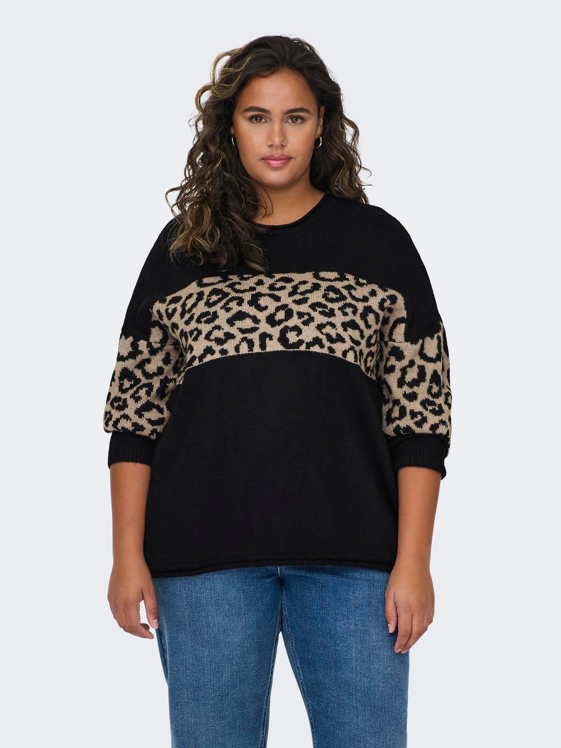 CARJADE Strickpullover Black