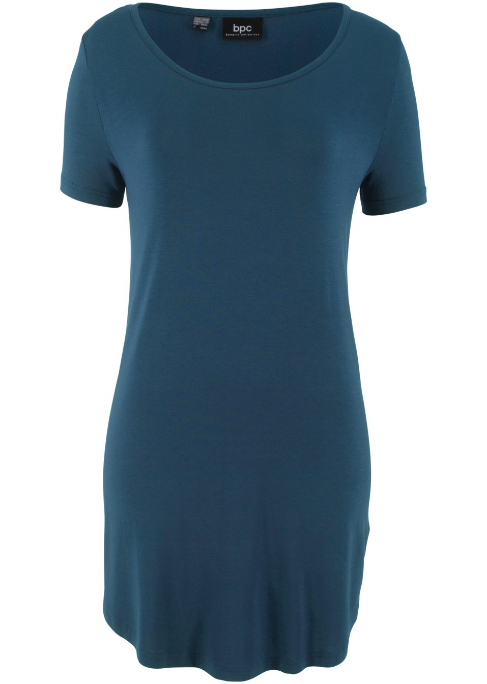 T-shirt long en viscose, manches courtes
