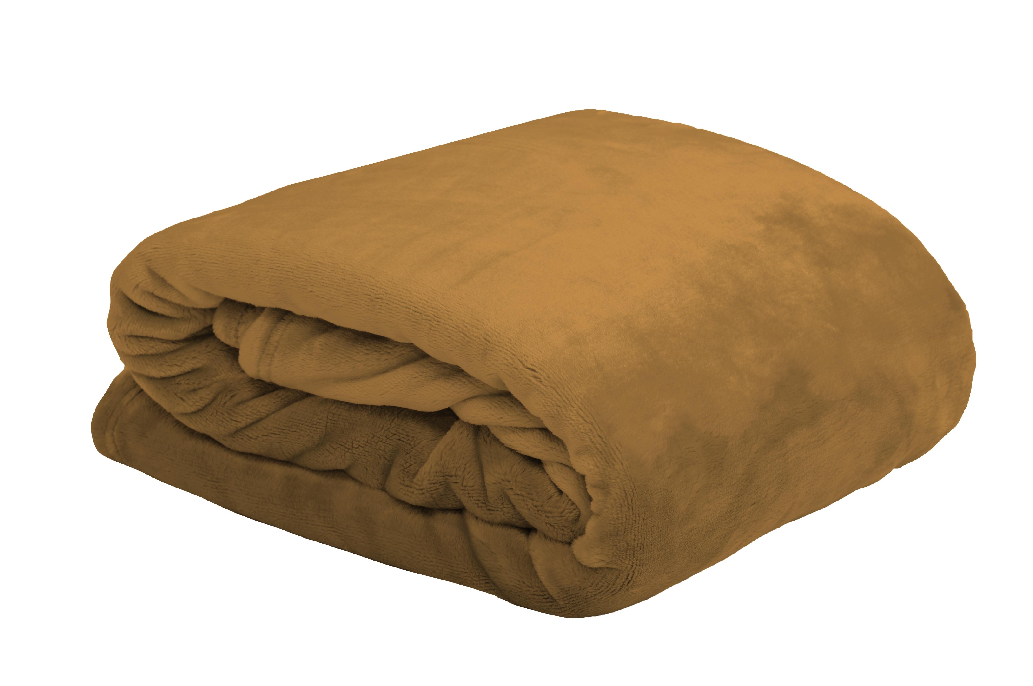 DOUDOU PLAID 130X160CM CAMEL