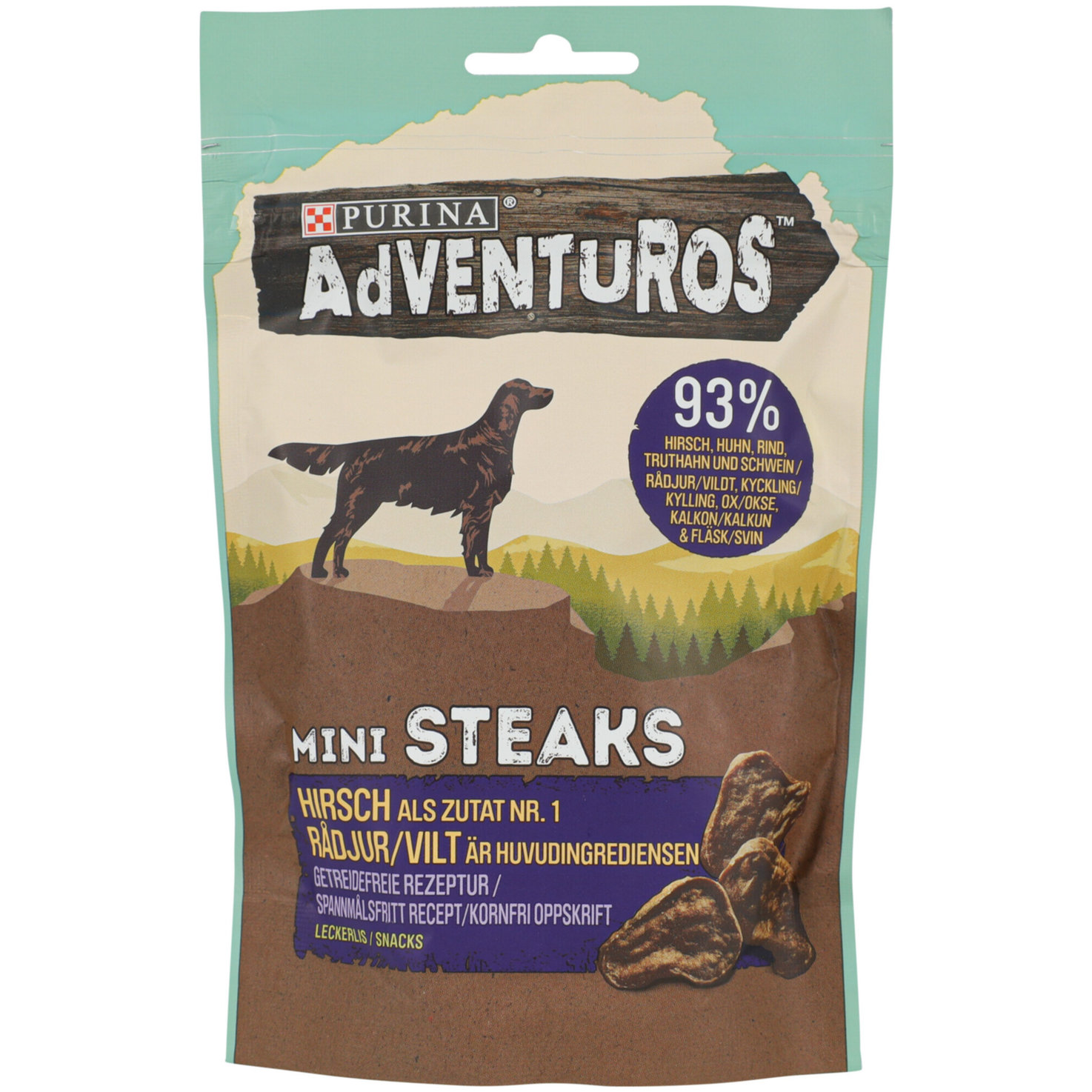 Adventuros Hundesnack Mini Steaks Hirsch