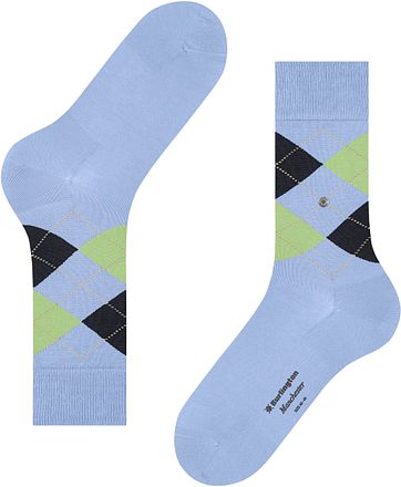 Burlington Manchester Sok Ruit Blauw 6258 21088-6258 kopen