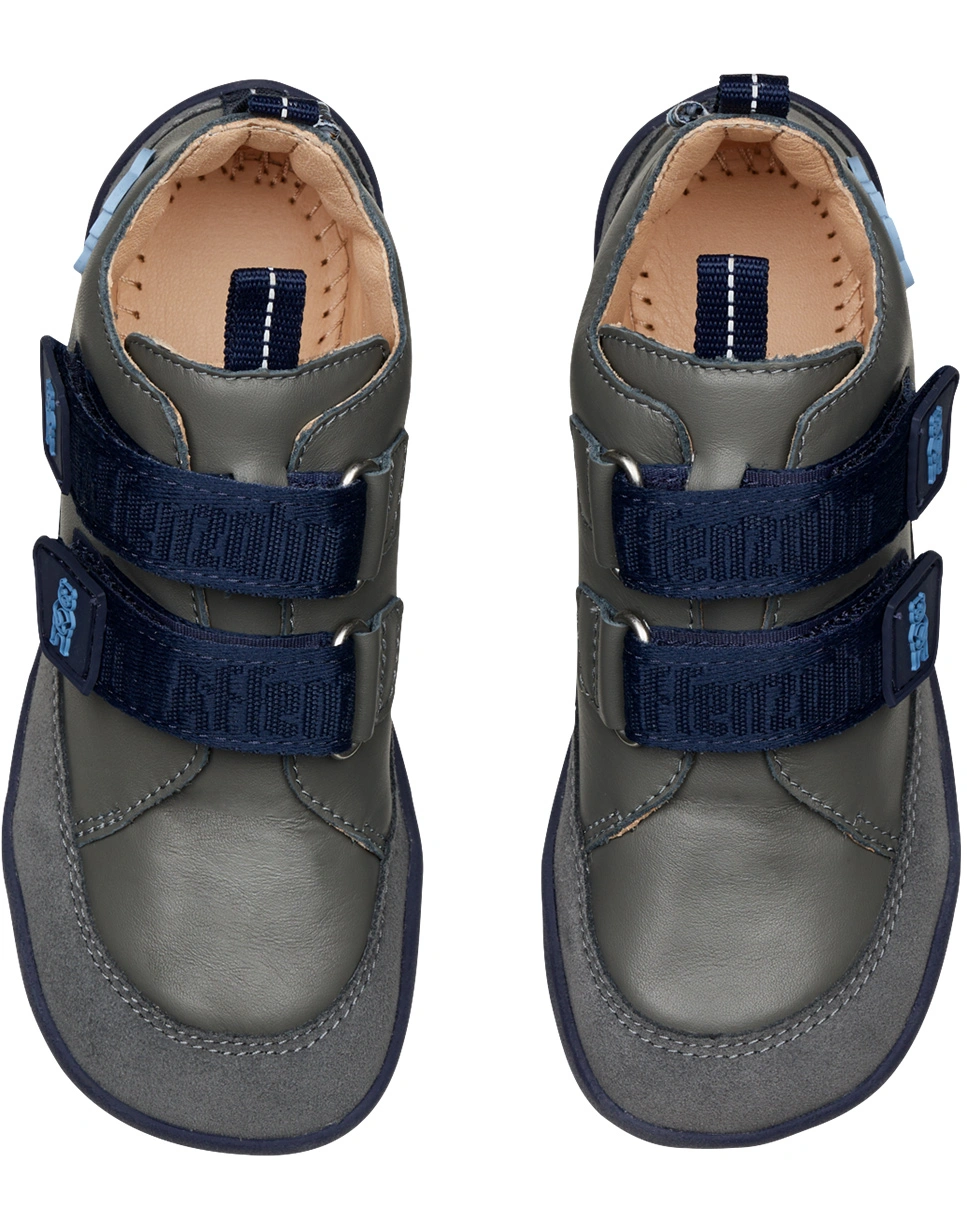 Leder-Sneaker BUDDY BEAR in blau