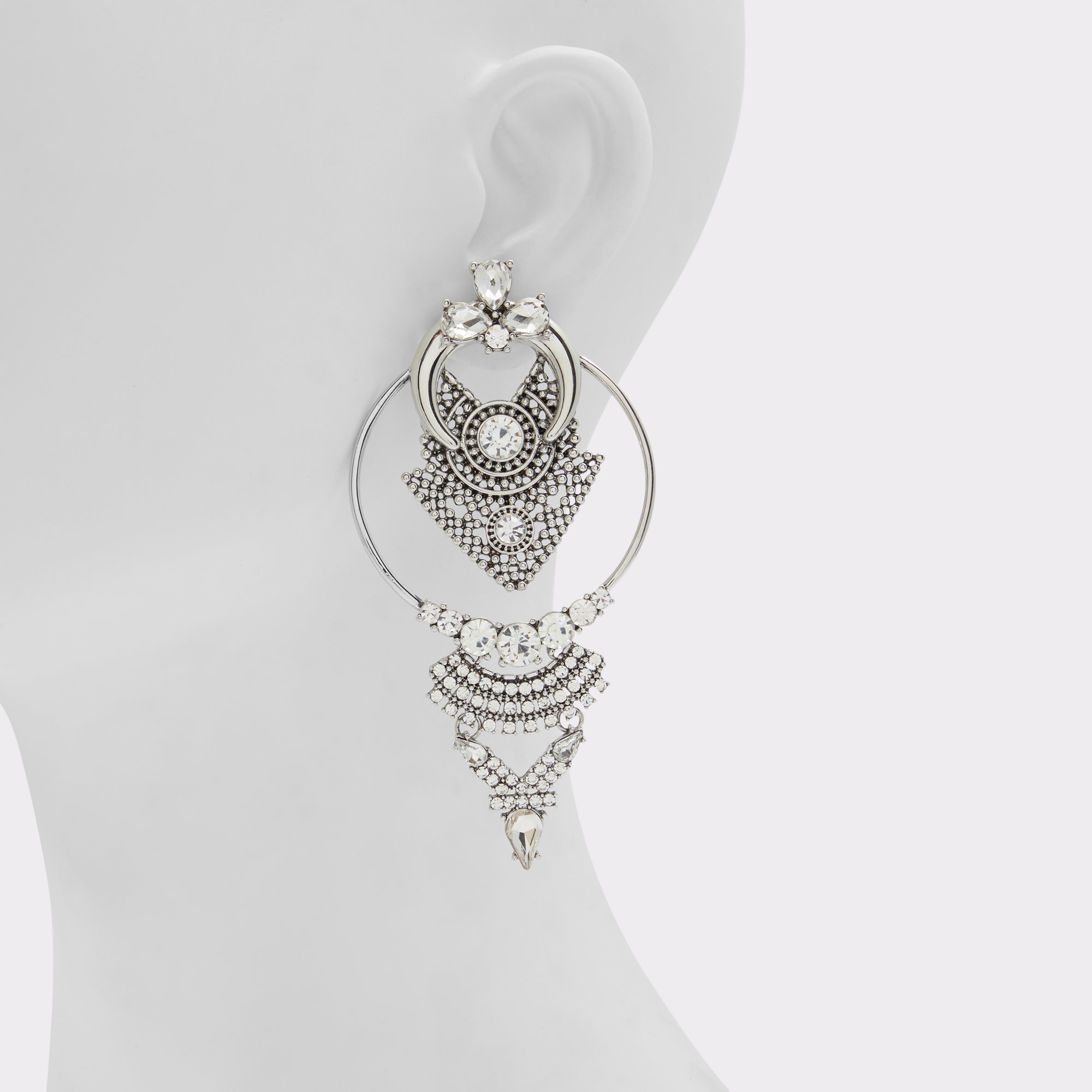 Neif Black-Silver Multi Women Earrings