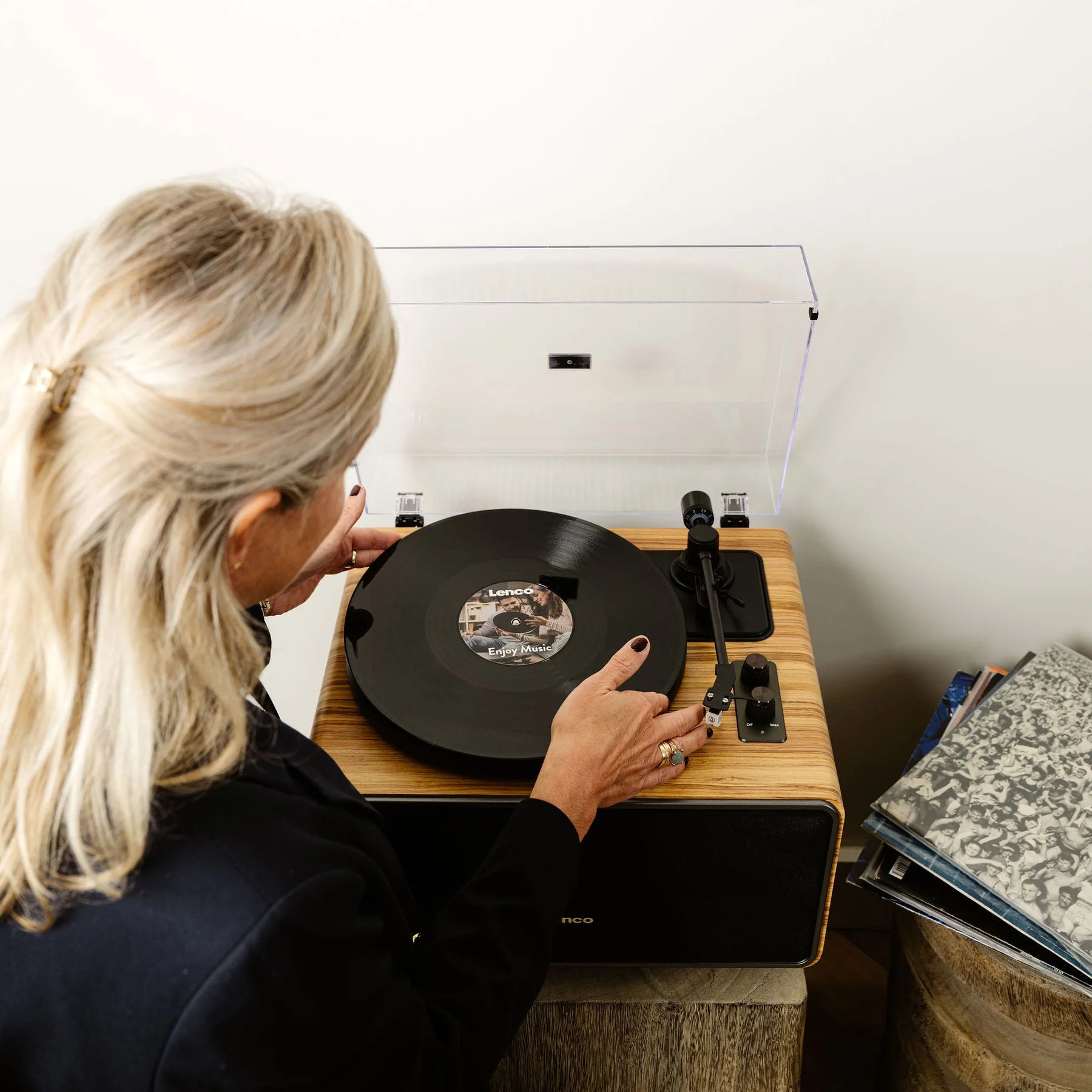 Lenco LS-570OK platenspeler met ingebouwde speakers en Bluetooth