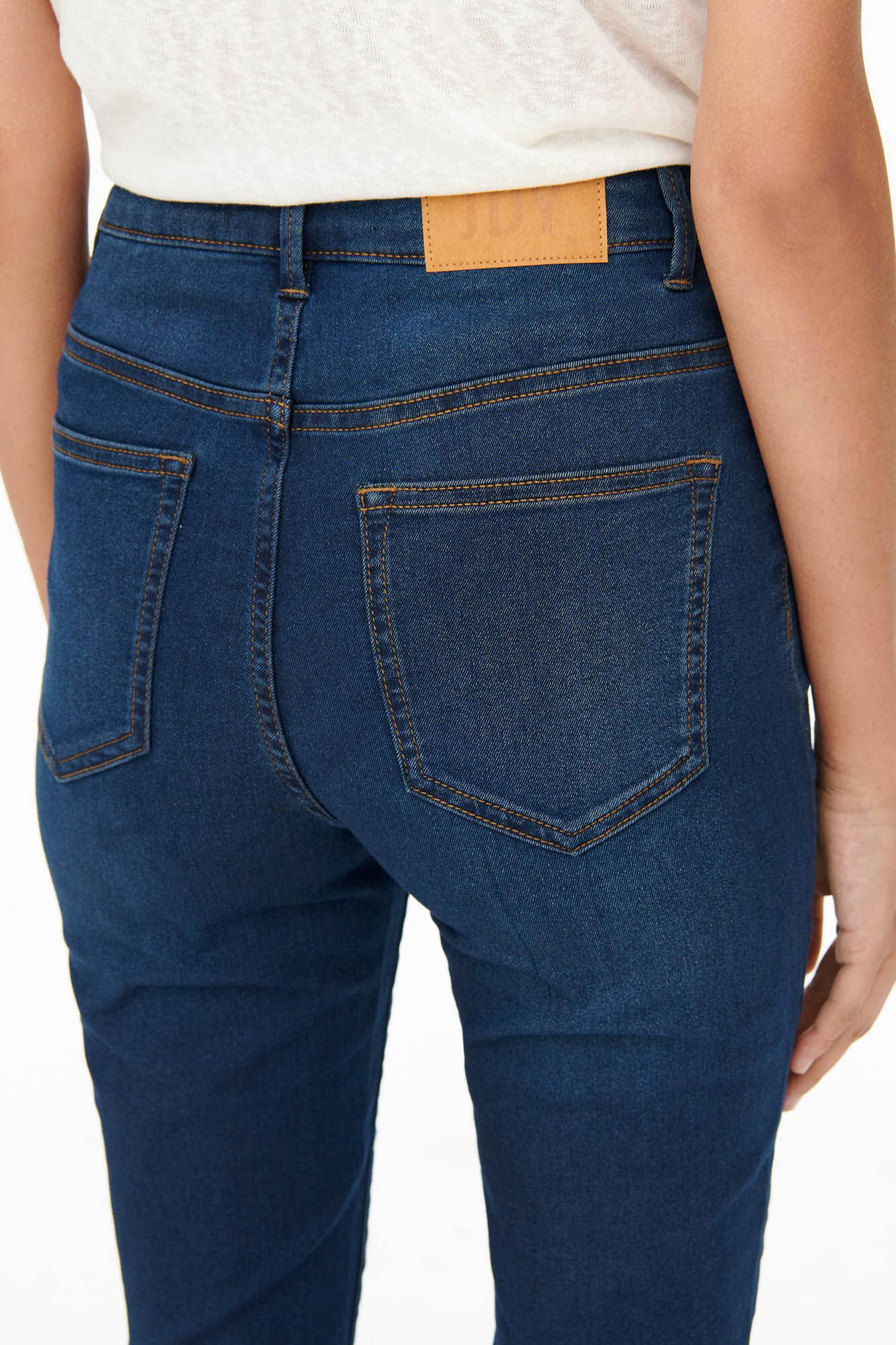 Calça jeans skinny de cintura alta