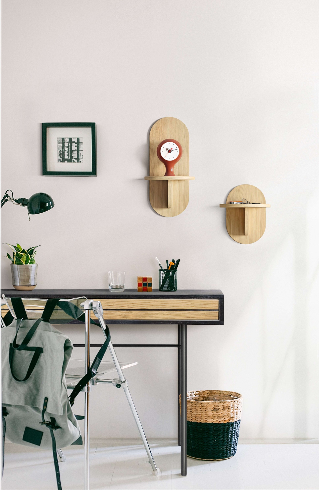 Woodman Ablageregal »Soft« im angesagten skandinavischen Look, aus Eichenfurnier