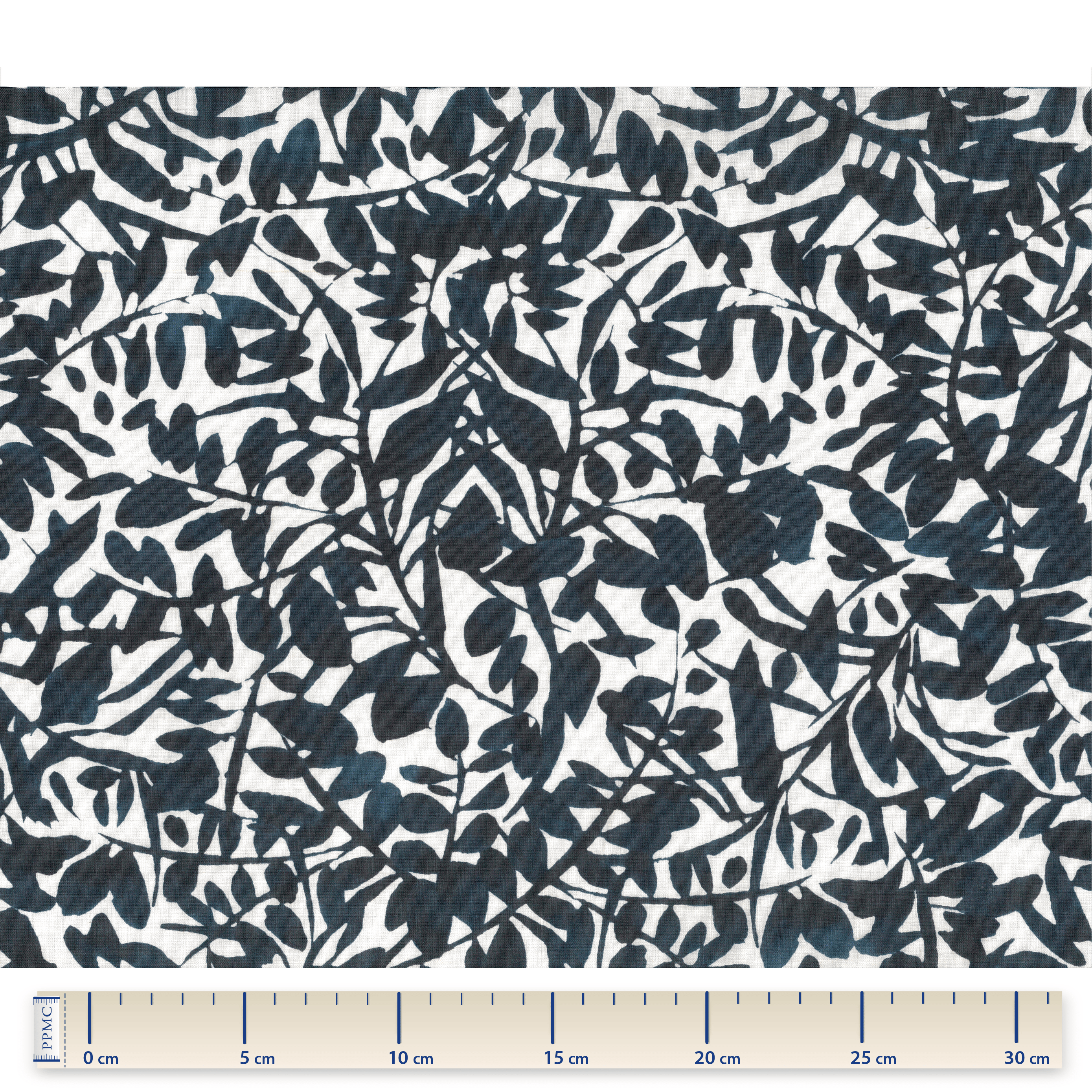 Tissu Coton Au Mètre Feuillage Encre De Chine
