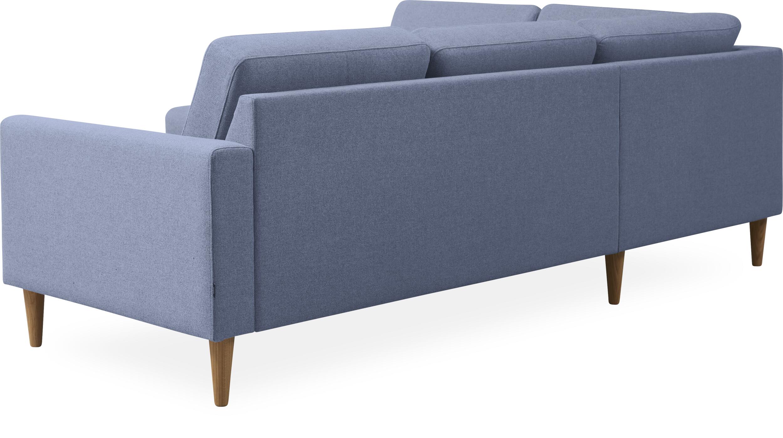 Linea venstrevendt hjørnesofa med pufafslutning