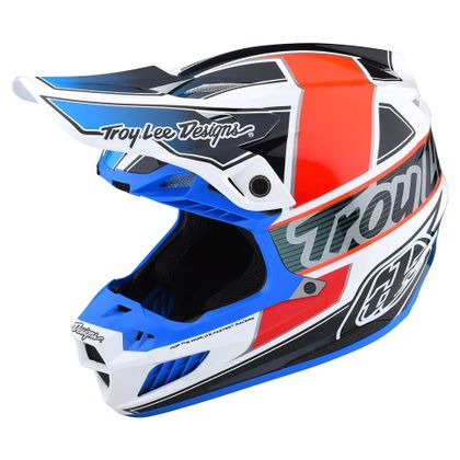 Casque cross TroyLee design SE5 ECE COMPOSITE TEAM MIPS 2023 - Orange / Bleu