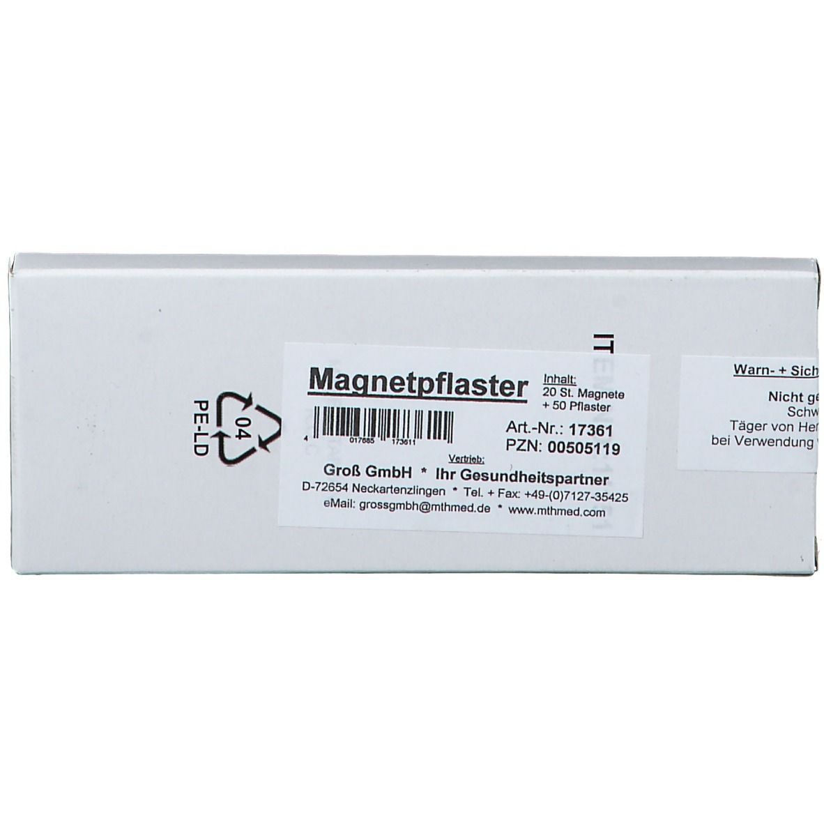 Magnetpflaster je 1000 Gauss