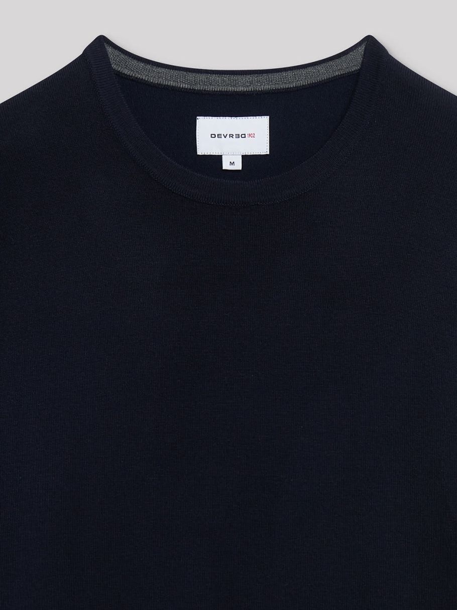 Pull col rond en viscose certifiée