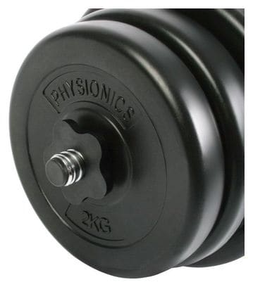 Set d'haltères fitness poids 20 Kg sport fitness biceps musculation 0701009