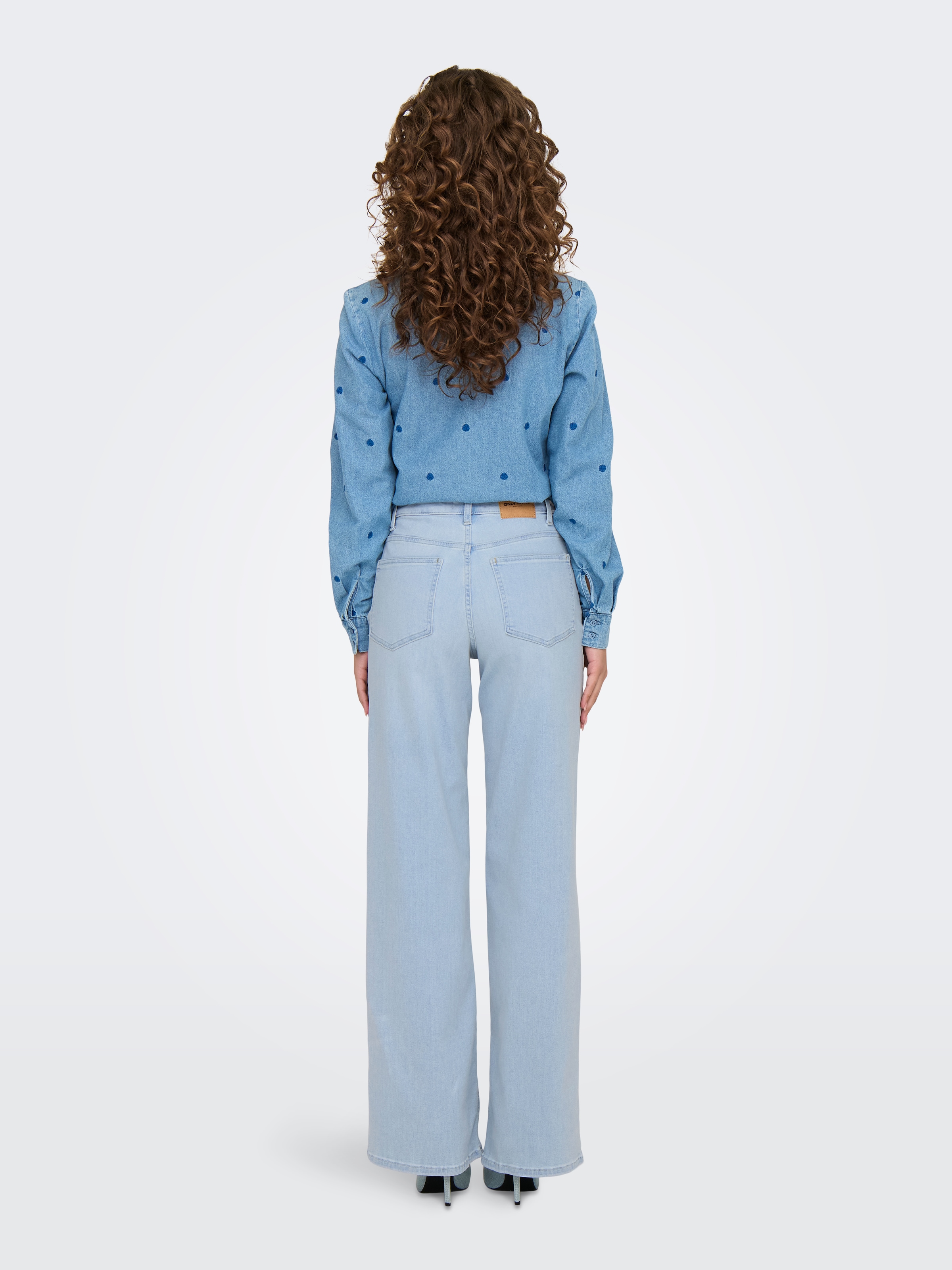 ONLY High-waist-Jeans »ONLMADISON BLUSH HW WIDE DNM CRO495 NOOS« 5-Pocket Style