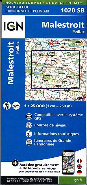 IGN - 1020 SB MALESTROIT PEILLAC 1 25 000