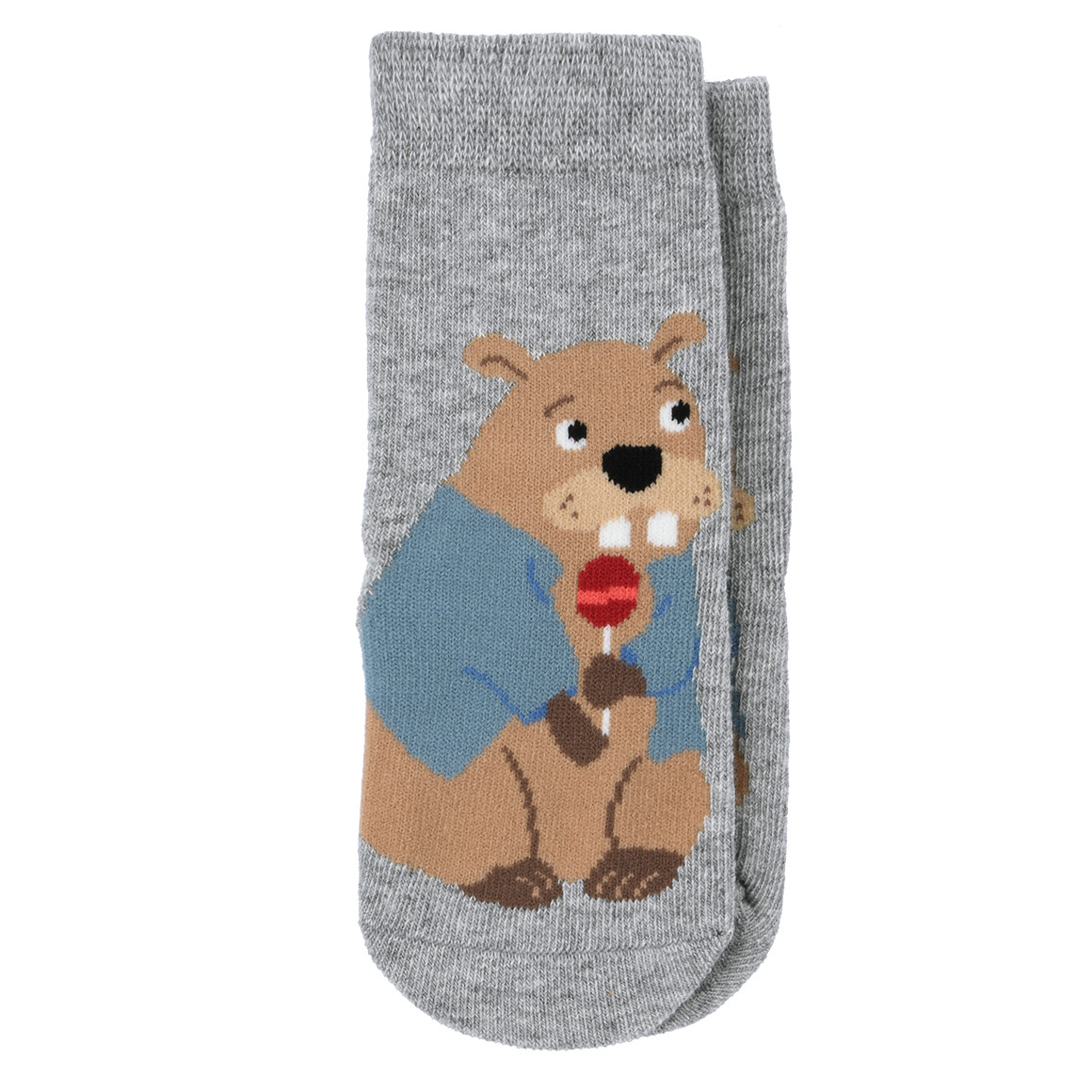 Topomini 5 Paar Baby Socken in verschiedenen Dessins dunkelgrün / hellgrau / dunkelblau