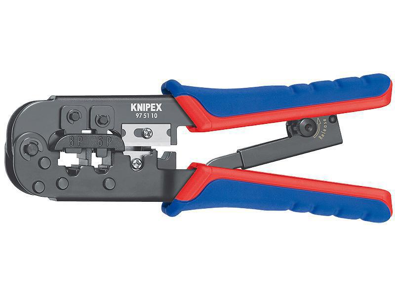 Knipex Crimpzange 190 mm Crimpzange für Westernstecker