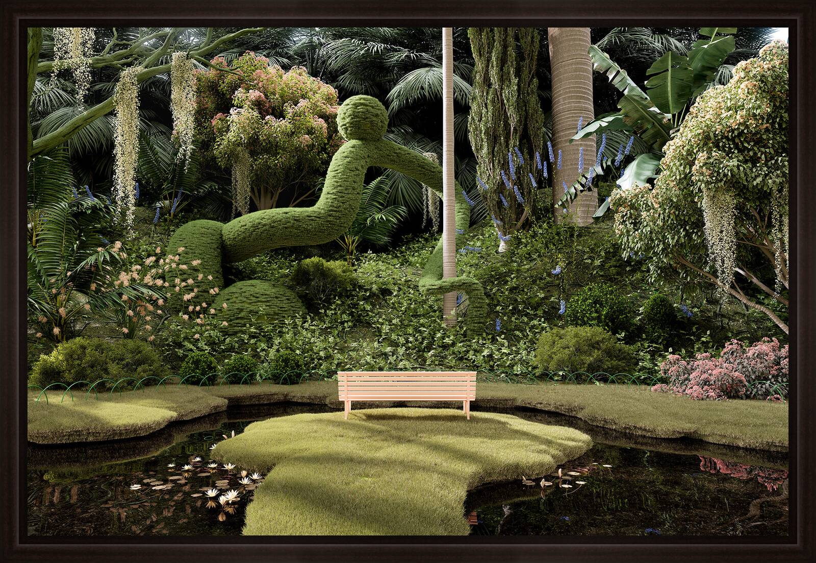 Bench in  Bloom by Paul Milinski - Limited Edition. Edition of: 150. Signed.
