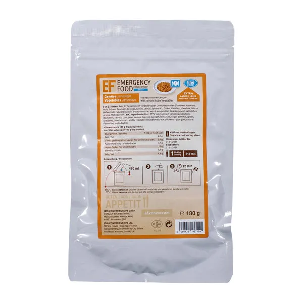 EF Emergency Food -  Gemüse Jambalaya 1 Portion