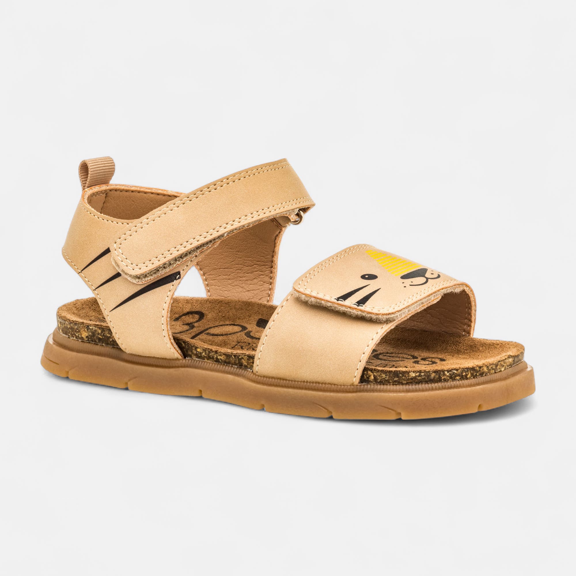 Mules semelle liège Garçon beige