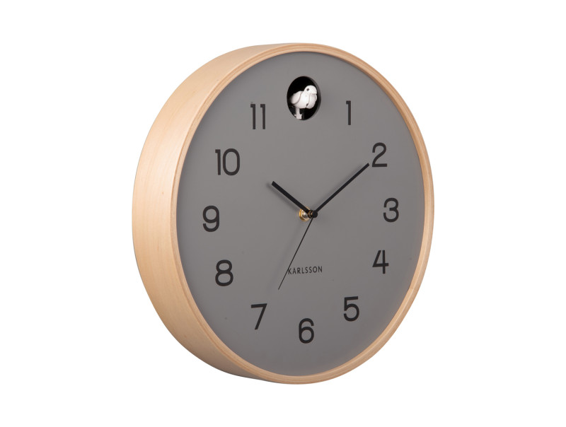 Wall Clock Natural Cuckoo KA5886BK Black