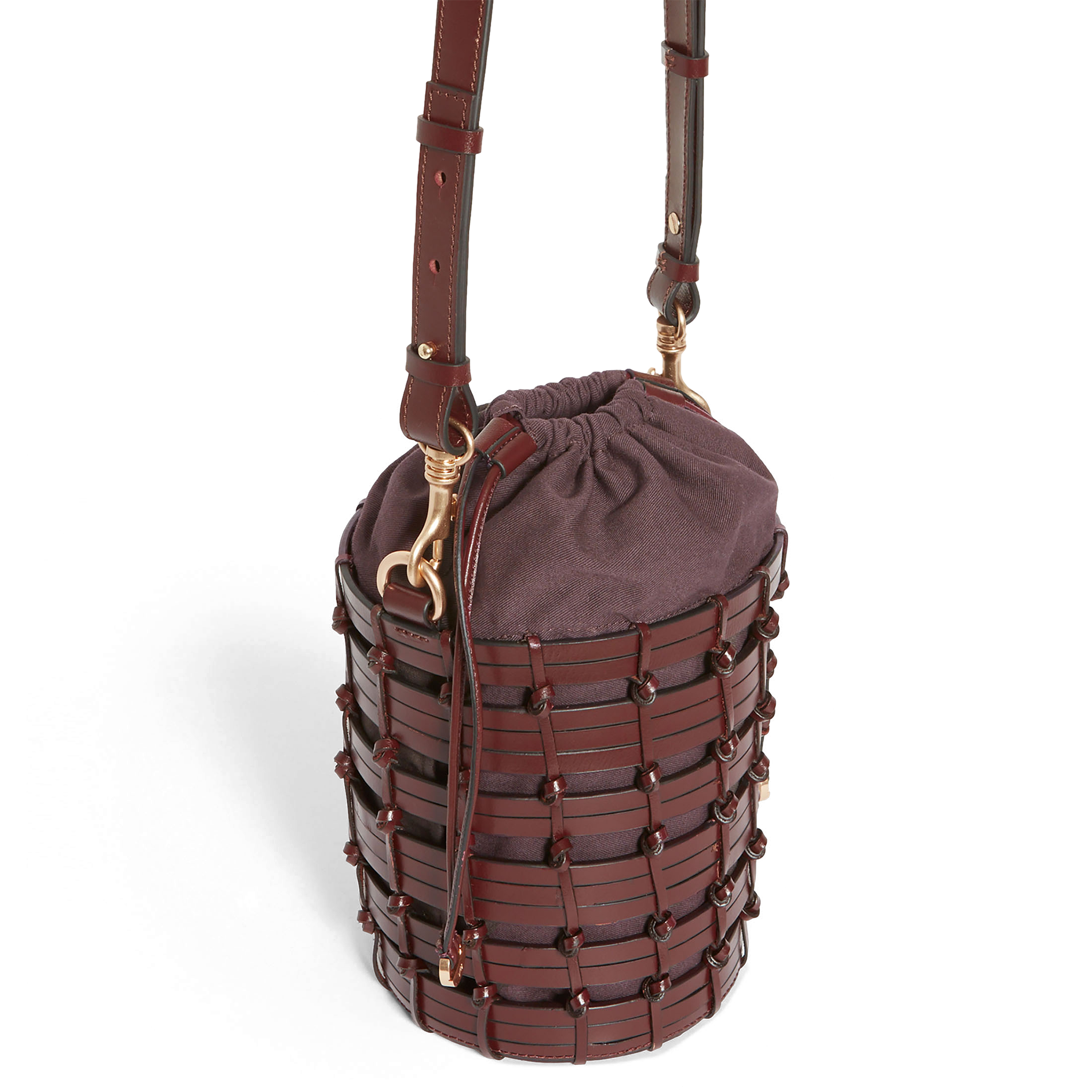 Sac seau en cuir | Marron