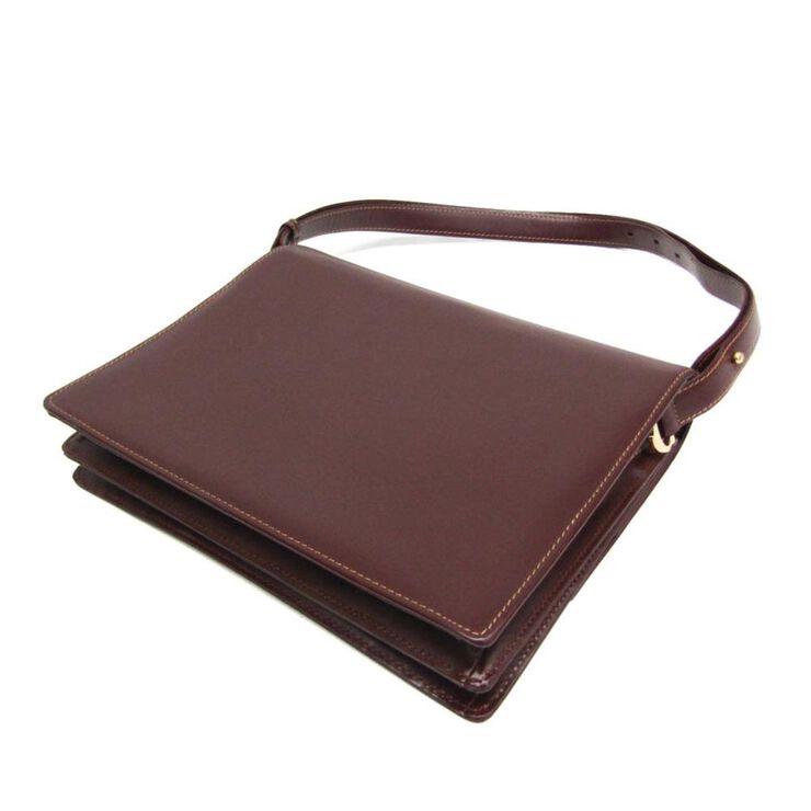 Cartier Vintage Cartier Shoulder Bag Burgundy