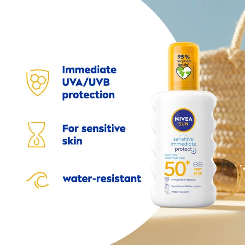 Nivea Sun Sensitive Protect & Soothing Spray SPF 50+ - 200 ml