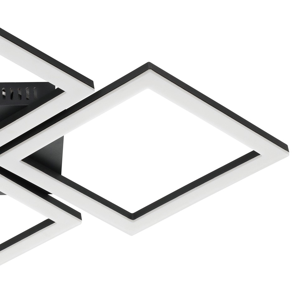 EGLO - Paranday-Z loftlampe m/firkanter sort 47x43 - TW - Zigbee, Bluetooth