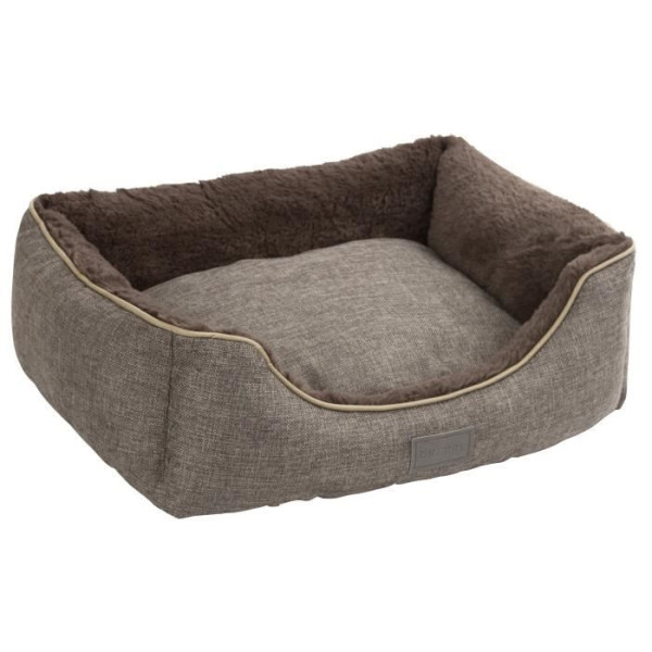 Kerbl corbeille samuel - 50 x 40 x 15 cm - argent et gris - pour chien
