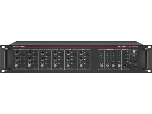 Monacor PA-6040MPX, Sort