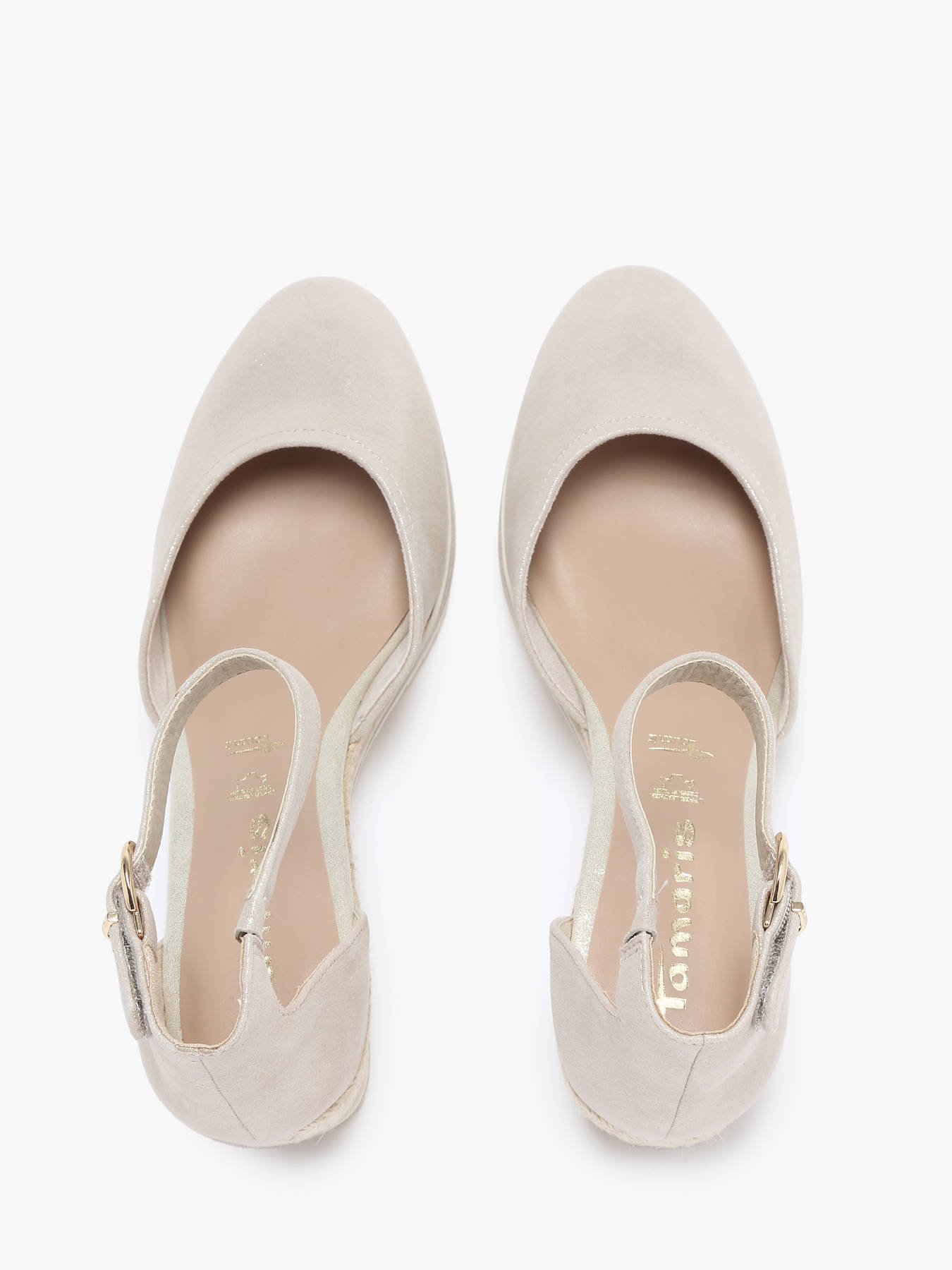 Escarpins semelle compense en cuir TAMARIS