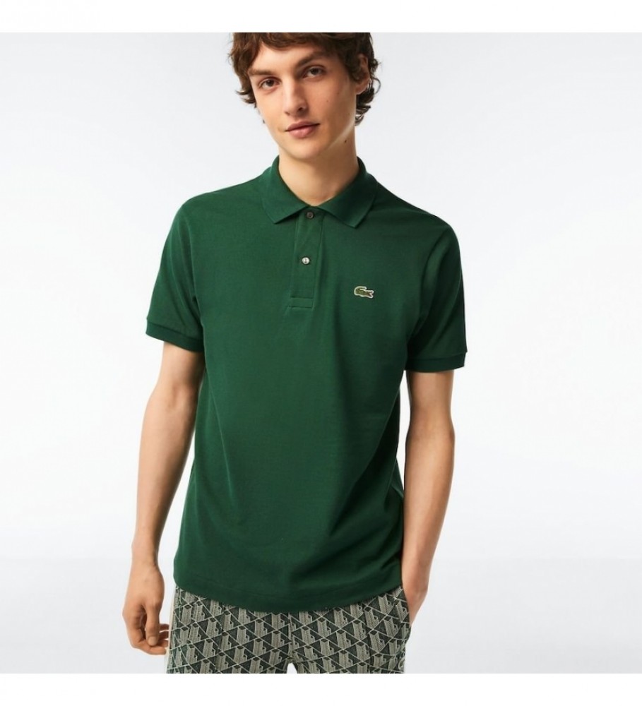 Camisa polo Lacoste Classic Fit tamanho G (12,12) verde