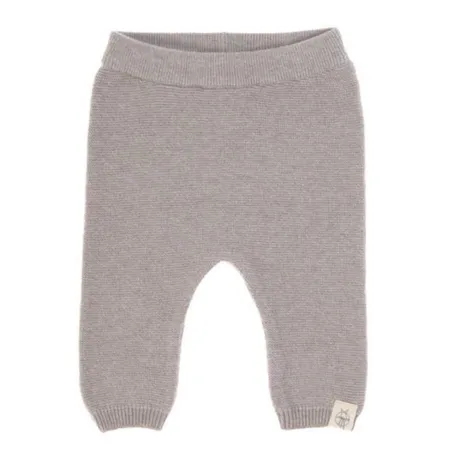Lässig Baby-Strick-Hose GOTS Garden Explorer, Größe 62/68, Grau