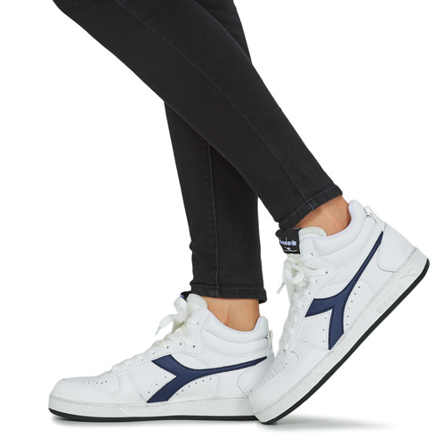 Diadora - MAGIC BASKET DEMI ICONA - Blanc / Bleu