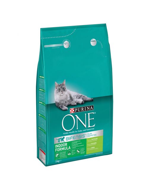 Purina One Indoor Formula Kalkoen - Kattenvoer