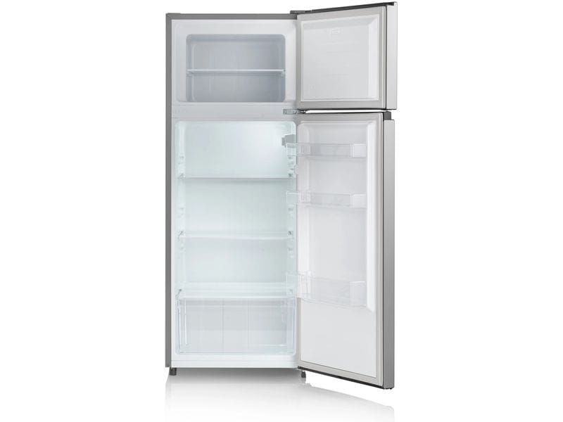 Severin Kühlschrank DT 8761 Silber, Rechts, Wechselbar Kühlschrank mit Gefrierfach