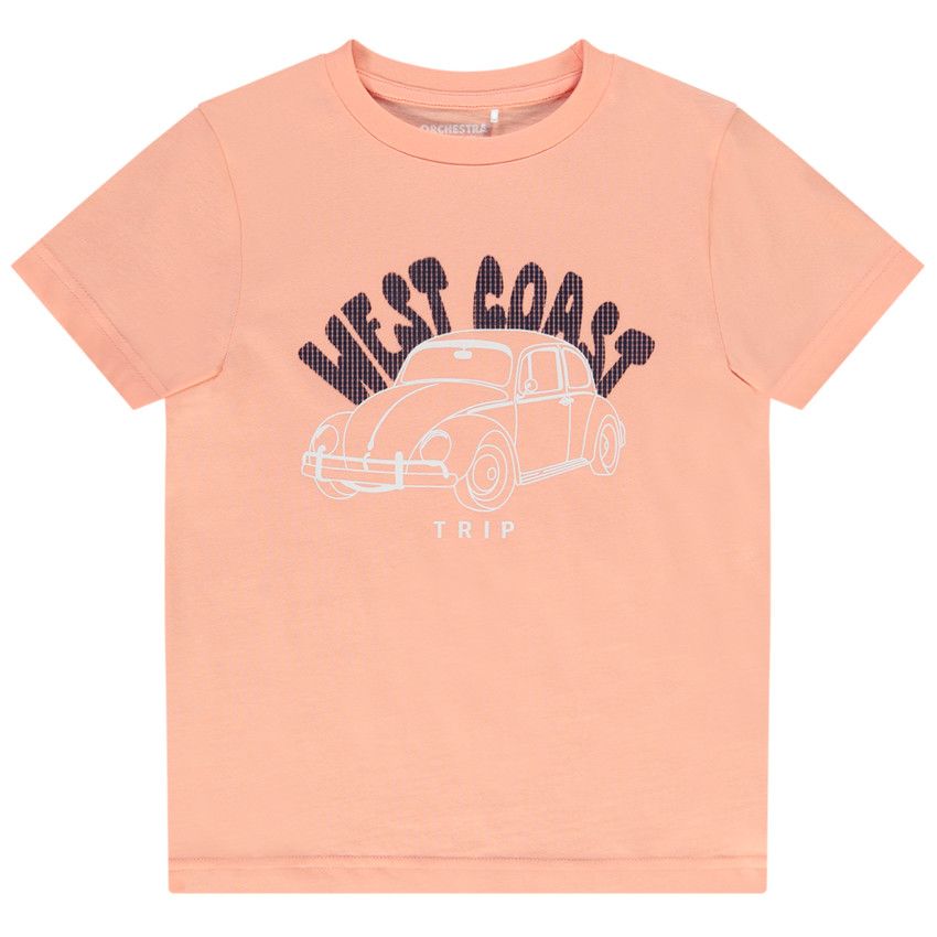 T-shirt manches courtes print fantaisie pour garçon - Multicolore