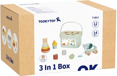 Tooky Toy 3-in-1 Boks Aktivitetsleke