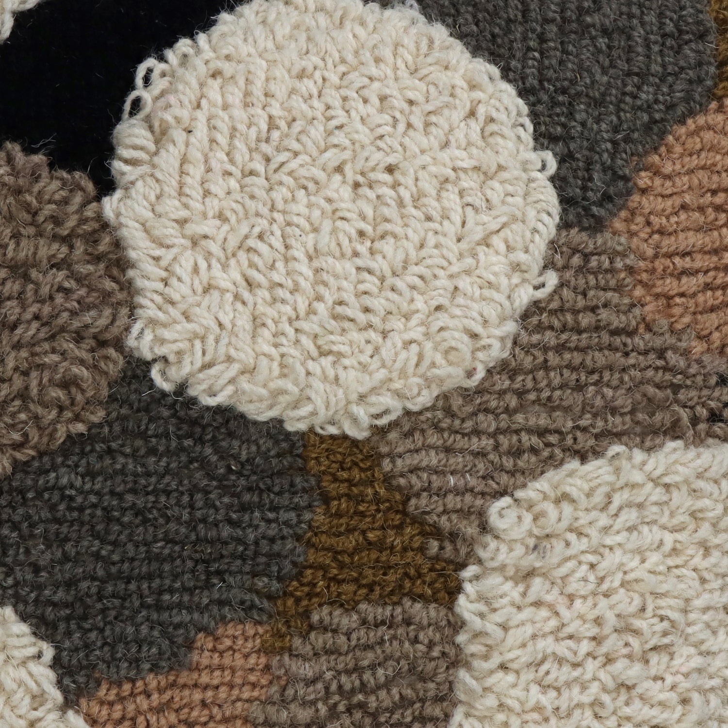 HD Collection sierkussen Jollie bruin / wit 45 x 45 cm