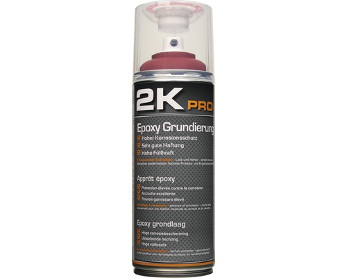2K PRO EPOXY spuitverfprimer, roodbruin, 400 ml