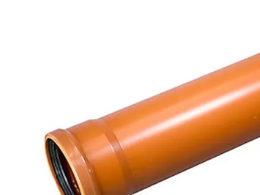 Wavin 315 x 3000 mm PVC-kloakrør m/muffe, klasse S SN8, EN 1401