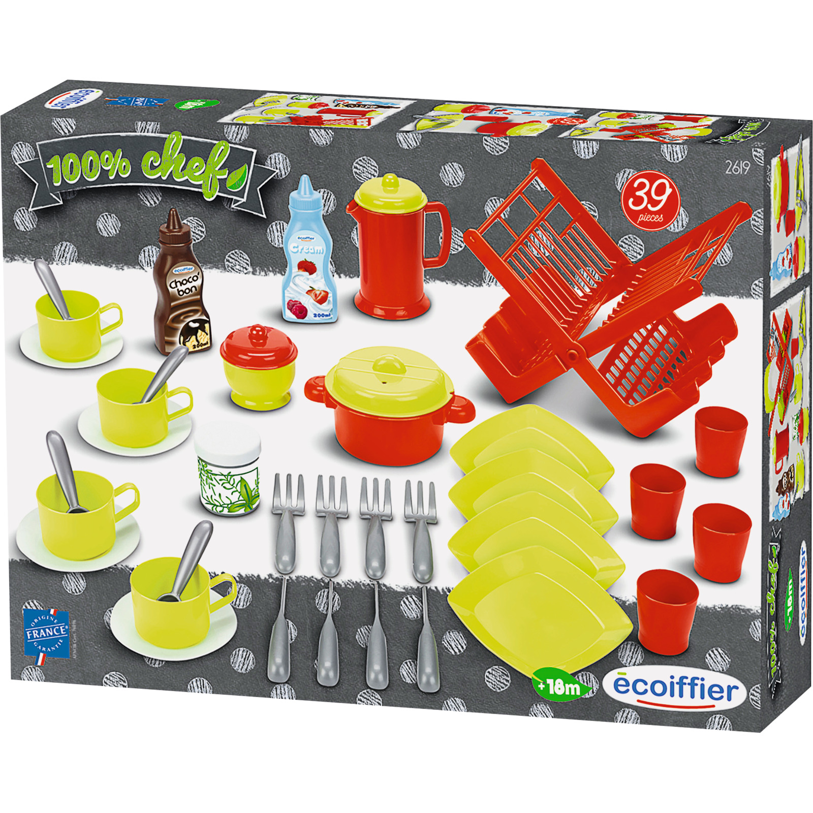 Ecoiffier Spiel-Set Geschirr 39-tlg