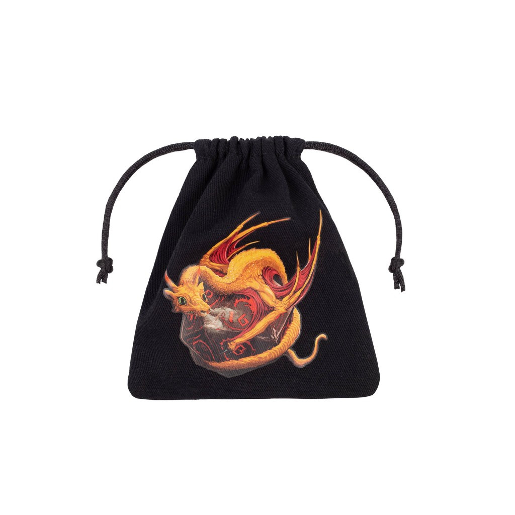 Dragon Black & adorable Dice Bag